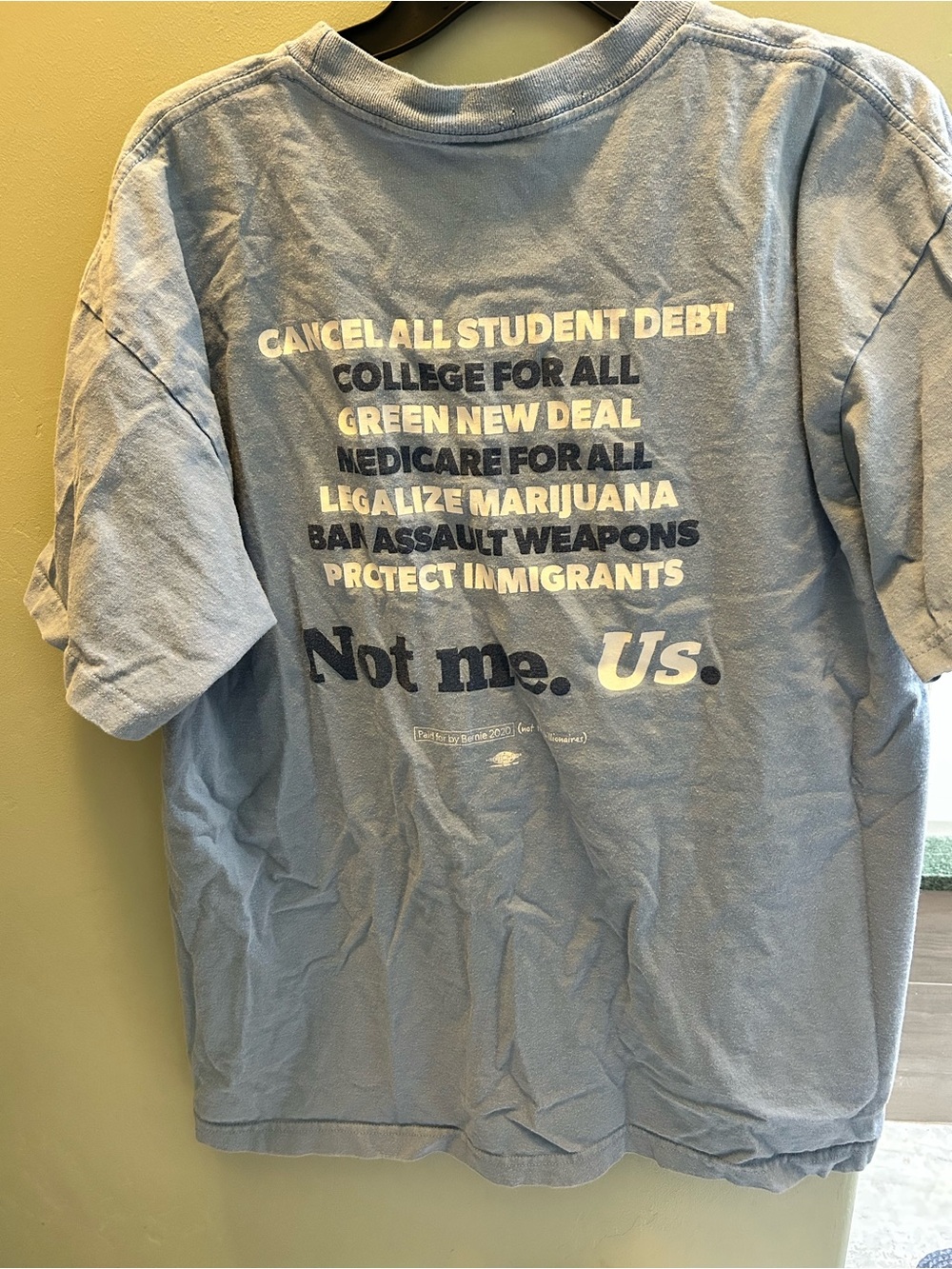 Students for Bernie 2020 Light Blue Tee - Picture 3 of 3